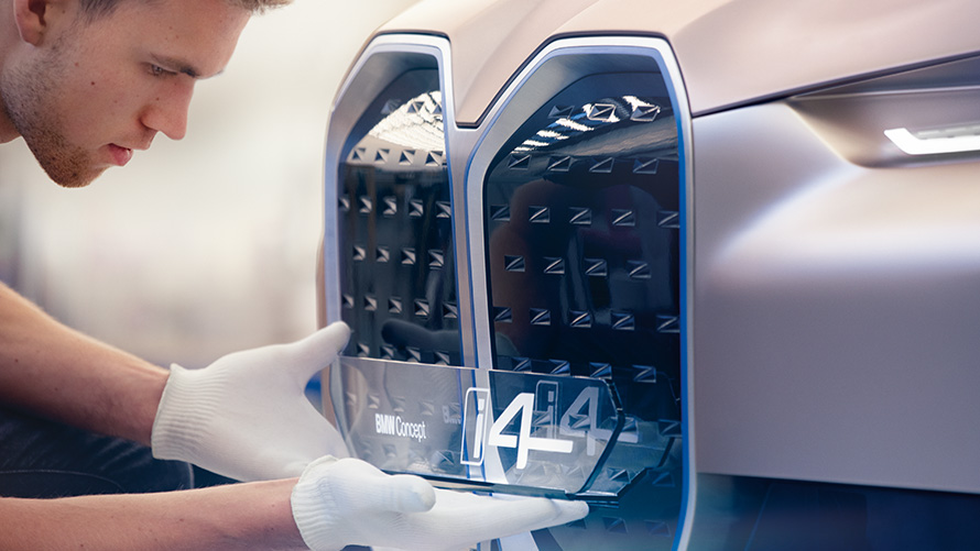 Concept BMW i4 2020 G26, automóvel elétrico, BMW Gran Coupé totalmente elétrico, imagem 3