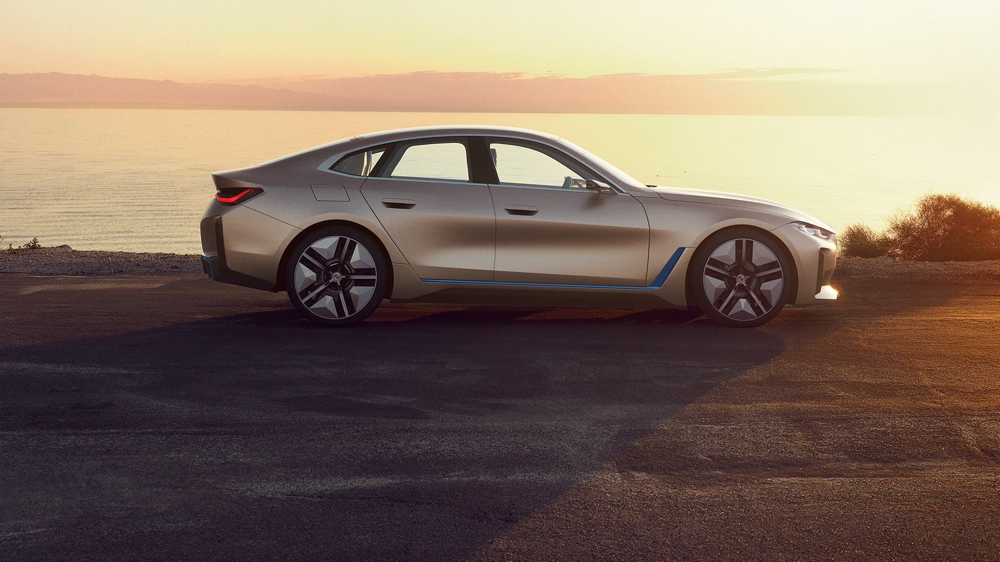 Exterior do Concept BMW i4 2020 G26 Concept BMW i4 2020 G26, automóvel elétrico, BMW Gran Coupé totalmente elétrico, exterior