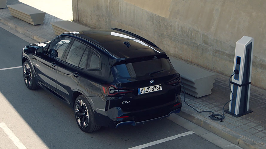 Viaturas elétricas BMW, BMW iX3, bateria de alta tensão, vídeo Viaturas elétricas BMW, BMW iX3, bateria de alta tensão, vídeo