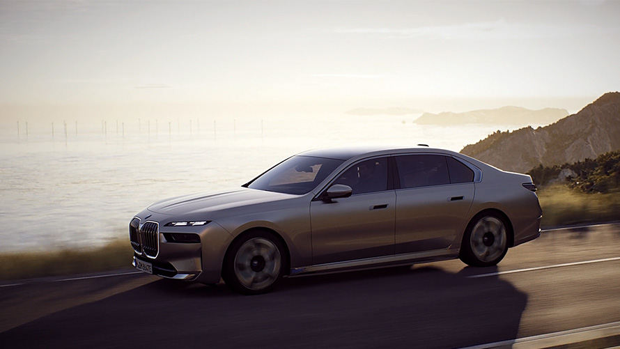 Viaturas elétricas BMW, BMW i7, dinâmica de condução, vídeo Viaturas elétricas BMW, BMW i7, dinâmica de condução, vídeo
