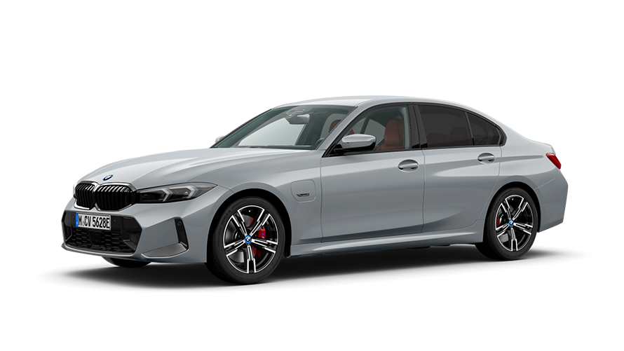 BMW Série 3 Berlina, G20, PHEV, perspetiva dianteira a 3/4, parado