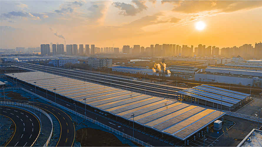 Energia solar, sustentabilidade BMW Sustentabilidade BMW, energia solar, instalações da fábrica da BMW em Dadong, sistemas solares