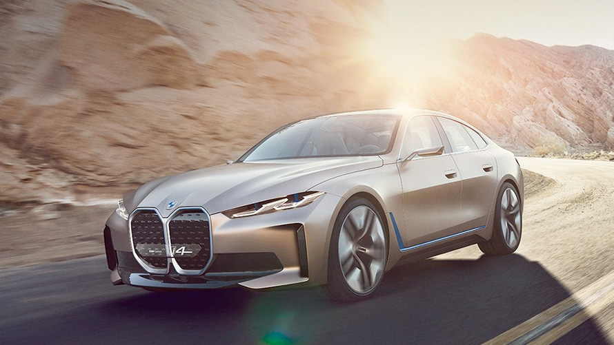 Concept BMW i4 BMW Concept i4, perspetiva frontal a três quartos