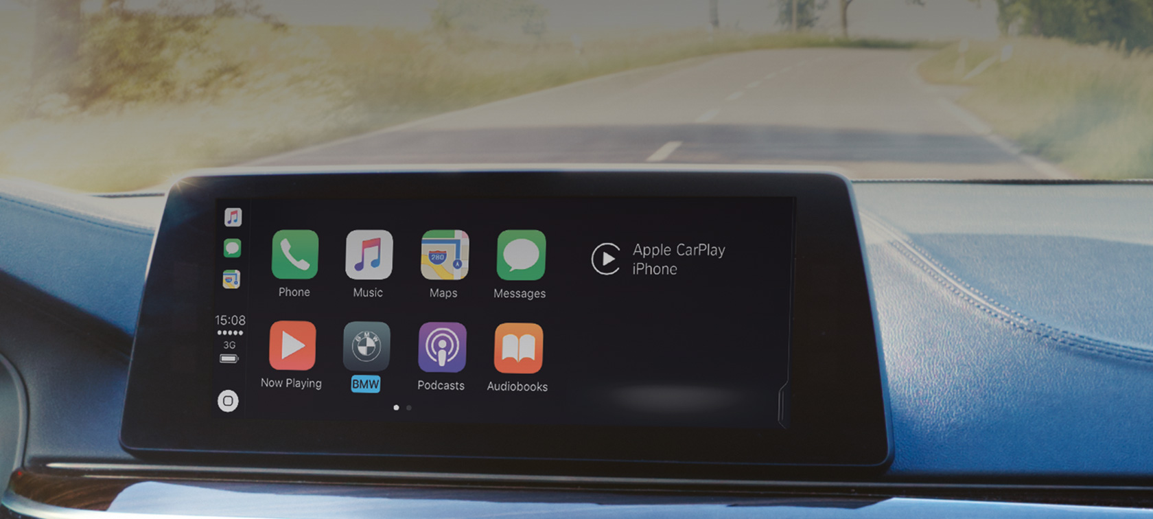 Integração para smartphone através do sisitema Apple CarPlay® Com o sistema Apple CarPlay® pode utilizar o seu smartphone de forma segura enquanto conduz.