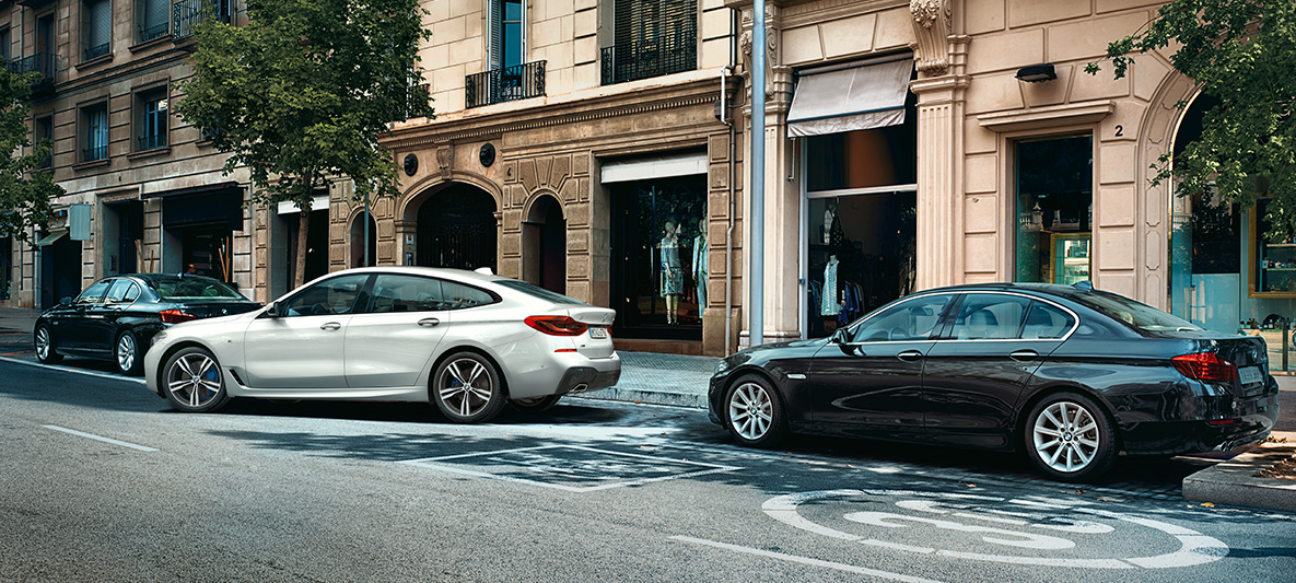 Connected Parking do BMW Maps BMW Maps, Connected Parking, BMW Série 6 Gran Turismo em branco