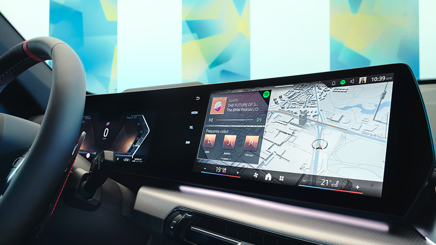 Interior BMW, visor com o Operating System 9 Interior BMW, BMW Maps no visor com o Operating System 9