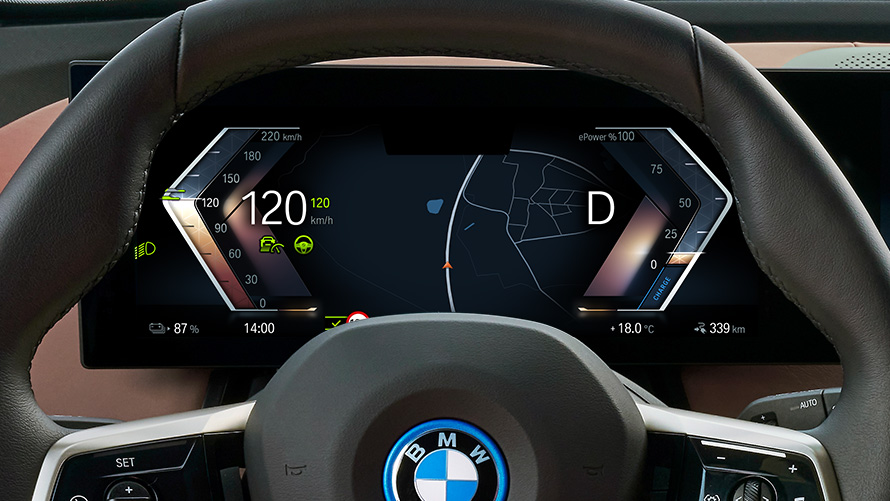 Visor de informações, assistente de limite de velocidade Visor de informações, OS8, assistente de limite de velocidade