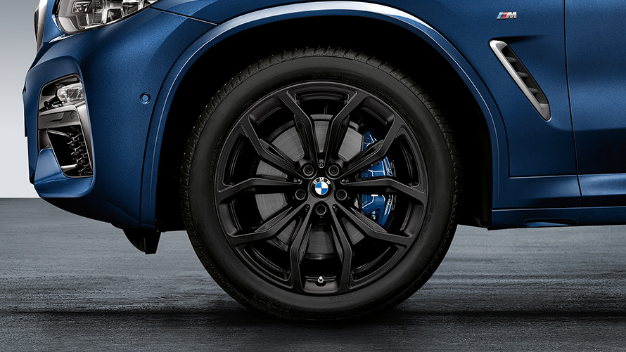 Jantes de liga leve BMW 695 de raios em Y de 20" Jantes de liga leve BMW 695 de raios em Y de 20" em preto Jet mate, conjunto de rodas completas de inverno dianteiras