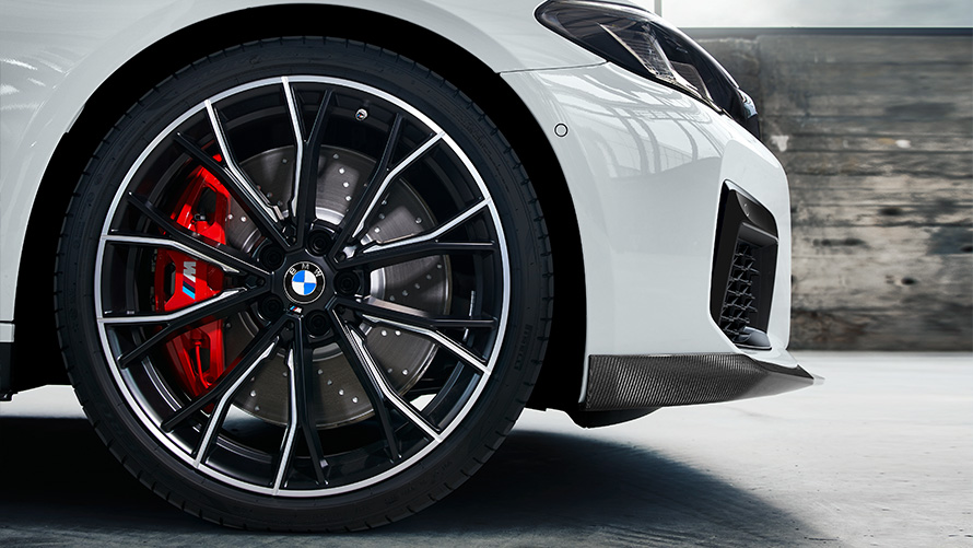 Jantes BMW M Performance 669 M de raios duplos de 20’’ em preto Jet mate/polidas, conjunto de rodas completas de verão Acessórios BMW para o outono e o inverno, jantes BMW M Performance 669 M de raios duplos de 20’’ em preto Jet mate/polidas, conjunto de rodas completas de verão