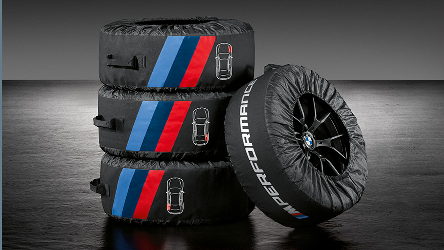 Bolsas para pneus M Performance Acessórios BMW para o outono e o inverno, bolsas para pneus M Performance