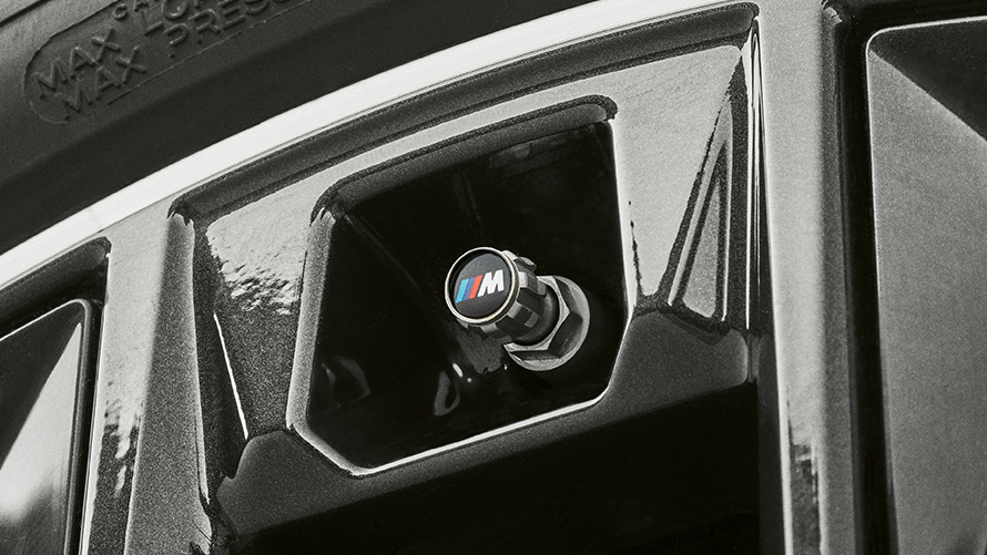 Tampas BMW das válvulas com logótipo M. Acessórios BMW para outono e inverno, tampas BMW das válvulas com logótipo M