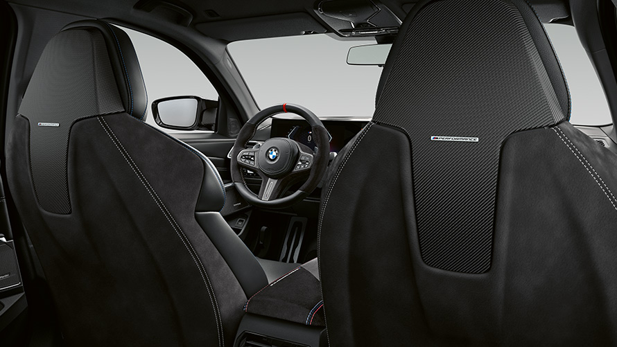 Encosto do banco M Performance, Acessórios BMW M Performance Encosto do banco M Performance, Acessórios BMW M Performance, grande plano