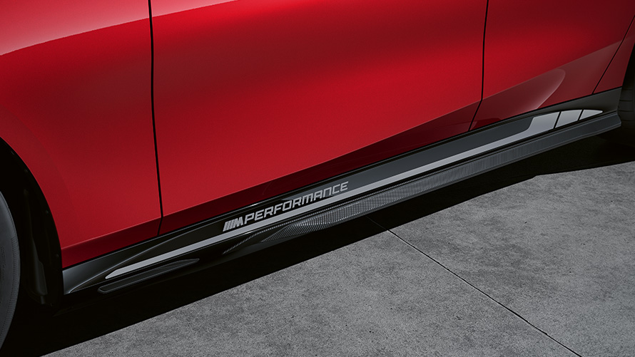 Acessórios BMW M Performance BMW i5 Extensão da saia lateral M Performance em carbono, esquerda Acessórios BMW M Performance BMW i5 de 2023 Extensão da saia lateral M Performance em carbono, esquerda