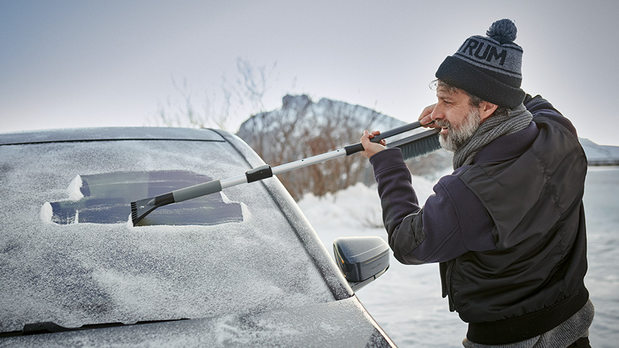 Raspador de gelo telescópico BMW com escova para neve, Acessórios Originais BMW para outono e inverno Raspador de gelo telescópico BMW com escova para neve, Acessórios Originais BMW para outono e inverno