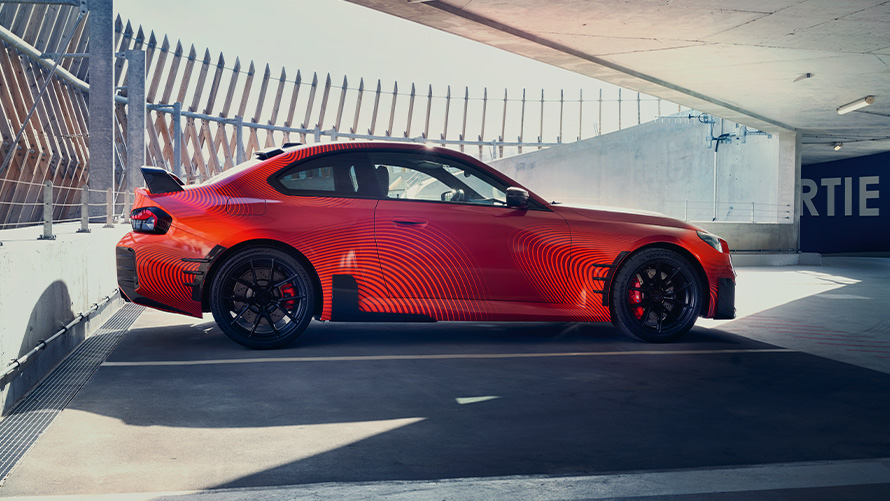Extensão da saia lateral M Performance, carbono, lado direito Peças BMW M Performance, BMW G87, extensão da saia lateral M Performance em carbono, lado direito