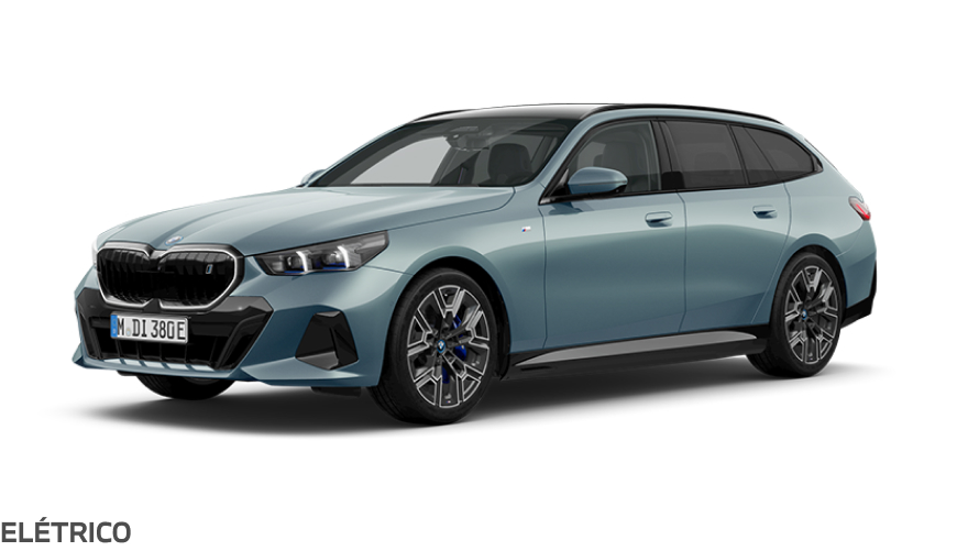 BMW i5 Touring (G61E) de cor verde cape york