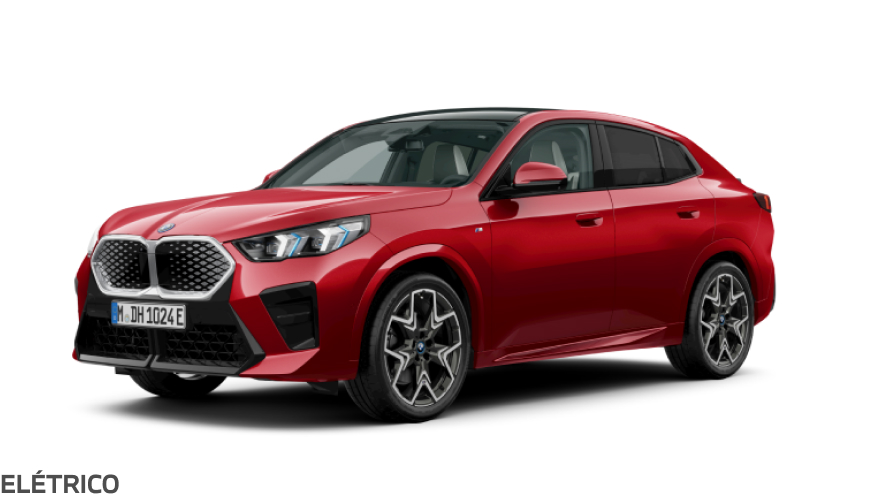 BMW iX2 (U10E) de cor vermelho fire